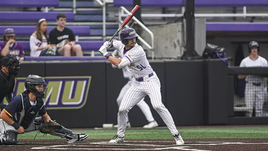 Josiah Seguin up at bat against ETSU on March 6.