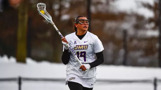 Olivia Rongo, who was named a midseason All-American, controls the balls against North Carolina