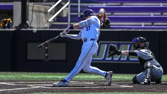 Ike Schmidly taking a swing in a game against App State.