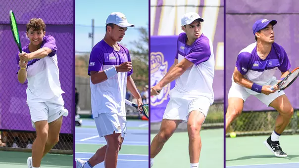 JMU's four CSC Academic All-District selections for the 2025-26 year.