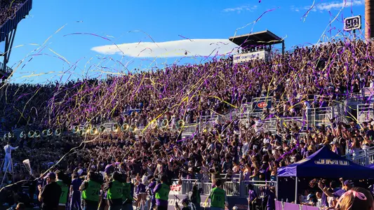 Fans Celebrate a Touchdown during JMU's 2025 Homecoming Game vs. ODU