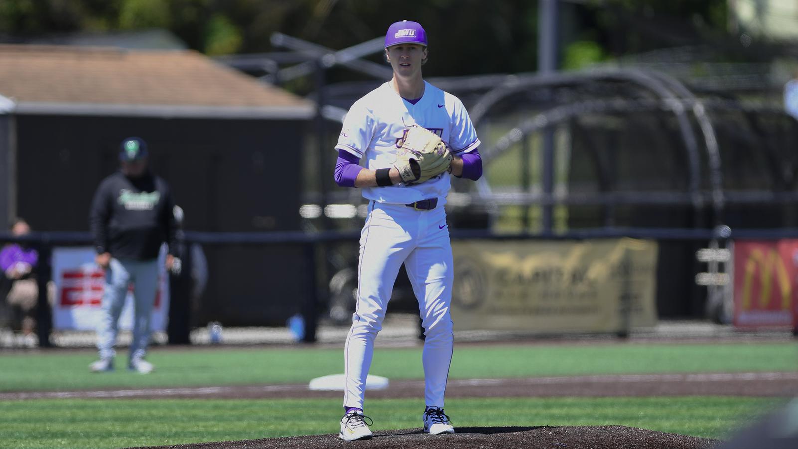Tyler Lutz on the mound in a game against Marshall.