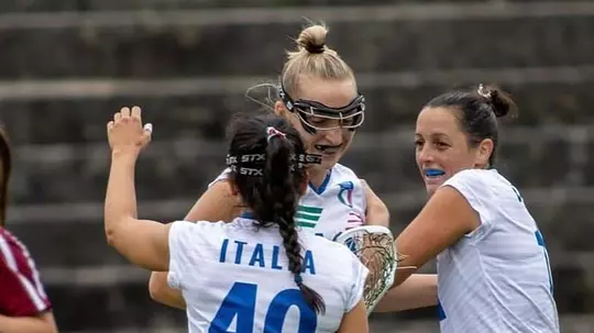 Jordan Peterson representing Italy in the world lacrosse games