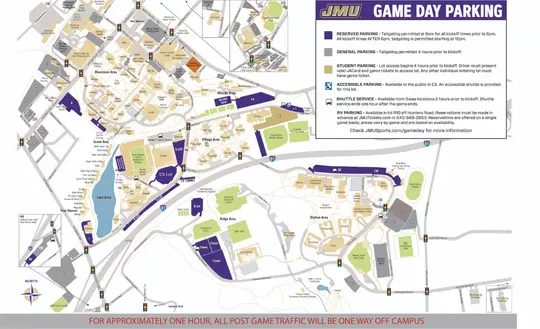 2026 Football Parking Map Updated