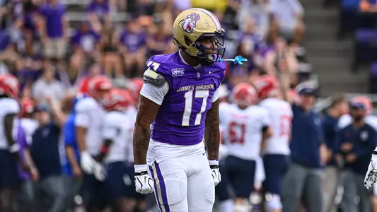 Danny Royster celebrates after a play against Liberty