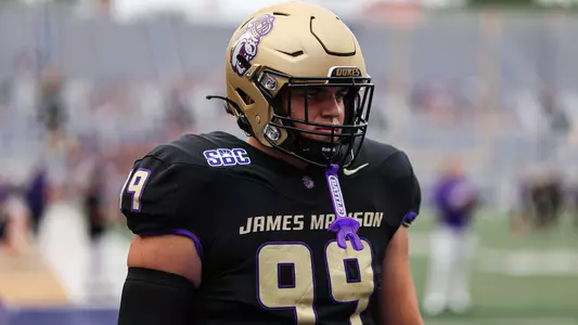 Cole Webster on the sideline against Wagner