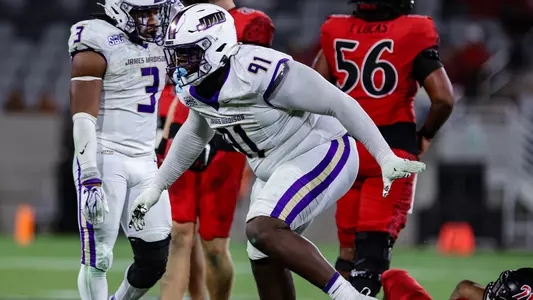 Jakolbi Wilson celebrates after making a stop at San Diego State