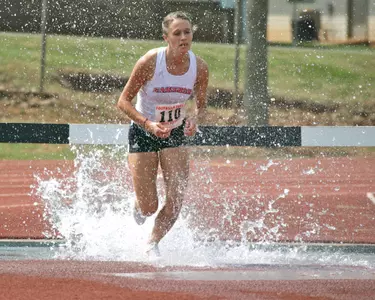 The Jacksonville State Track and Field team set two school records while cruising to a convincing victory in the JSU Springtime Invitational., Steeplechase.