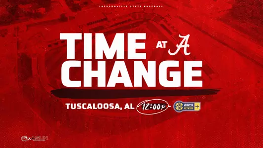 Time Change at Alabama