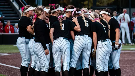 Softball huddle