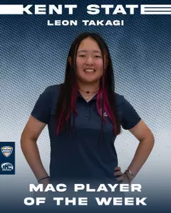 Leon Takagi MAC women's golfer of the week graphic