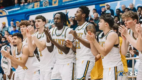 men's basketball bench vs. Troy