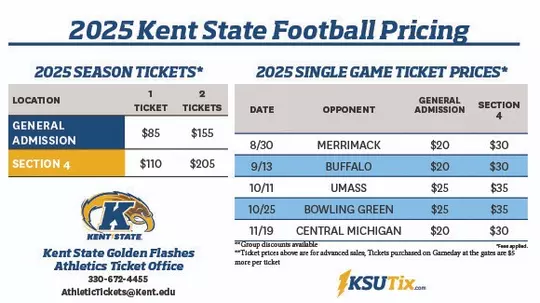 2025 Football Ticket Pricing