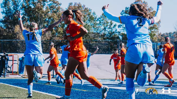 Sam Miller and Lila Simon Celebrate KSU Soccer