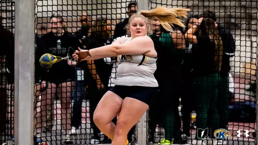 Kennedy Landrus in action at 2026 MAC Indoor T&F Championships