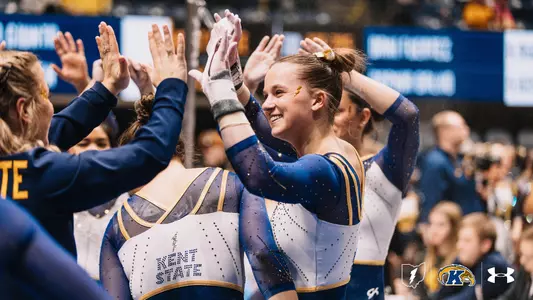 Heidi Schultz celebrate at the Pitt Quad Meet
