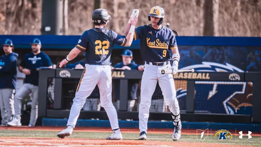 Nolan Belcher and Brody Williams celebrating together