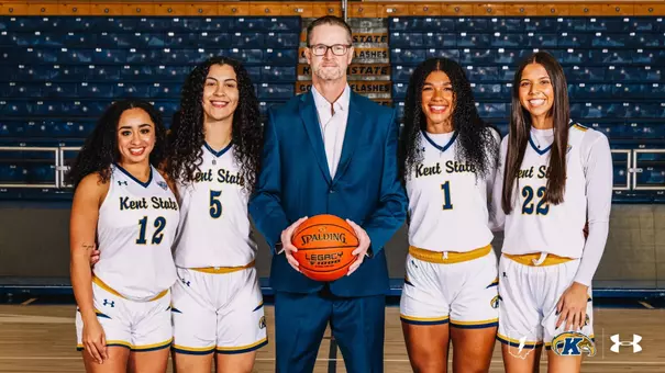 Head coach Todd Starkey with 2026 senior clasd