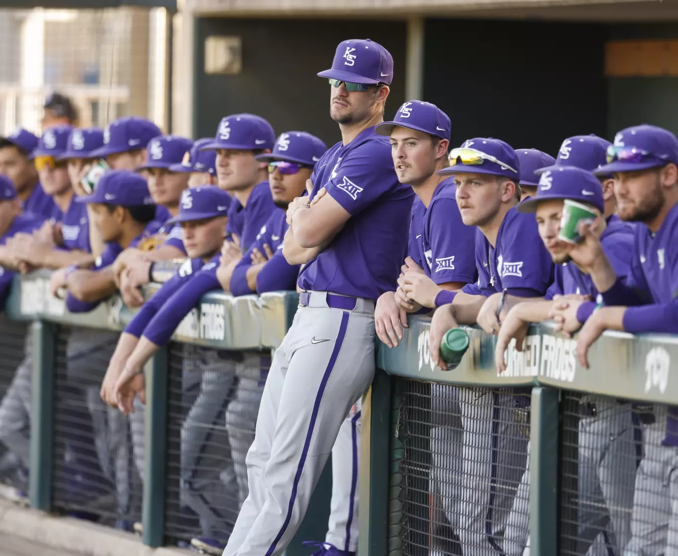 TCU vs Kanas State baseball game 1 in Fort Worth, Texas on March 25, 2022. (Photo by/Sharon Ellman)