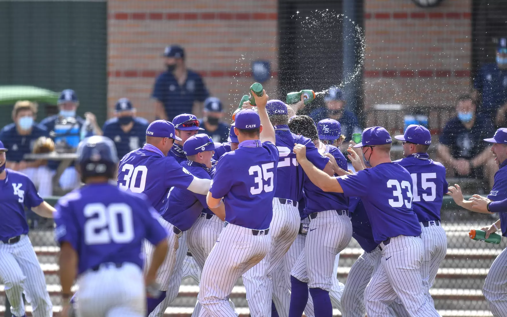March 12, 2021: During the game three between the Northern Illinois Huskies and the Kansas State Wildcats at Reckling Park in Houston, Texas. (Mandatory Credit: Maria Lysaker | Rice Athletics)