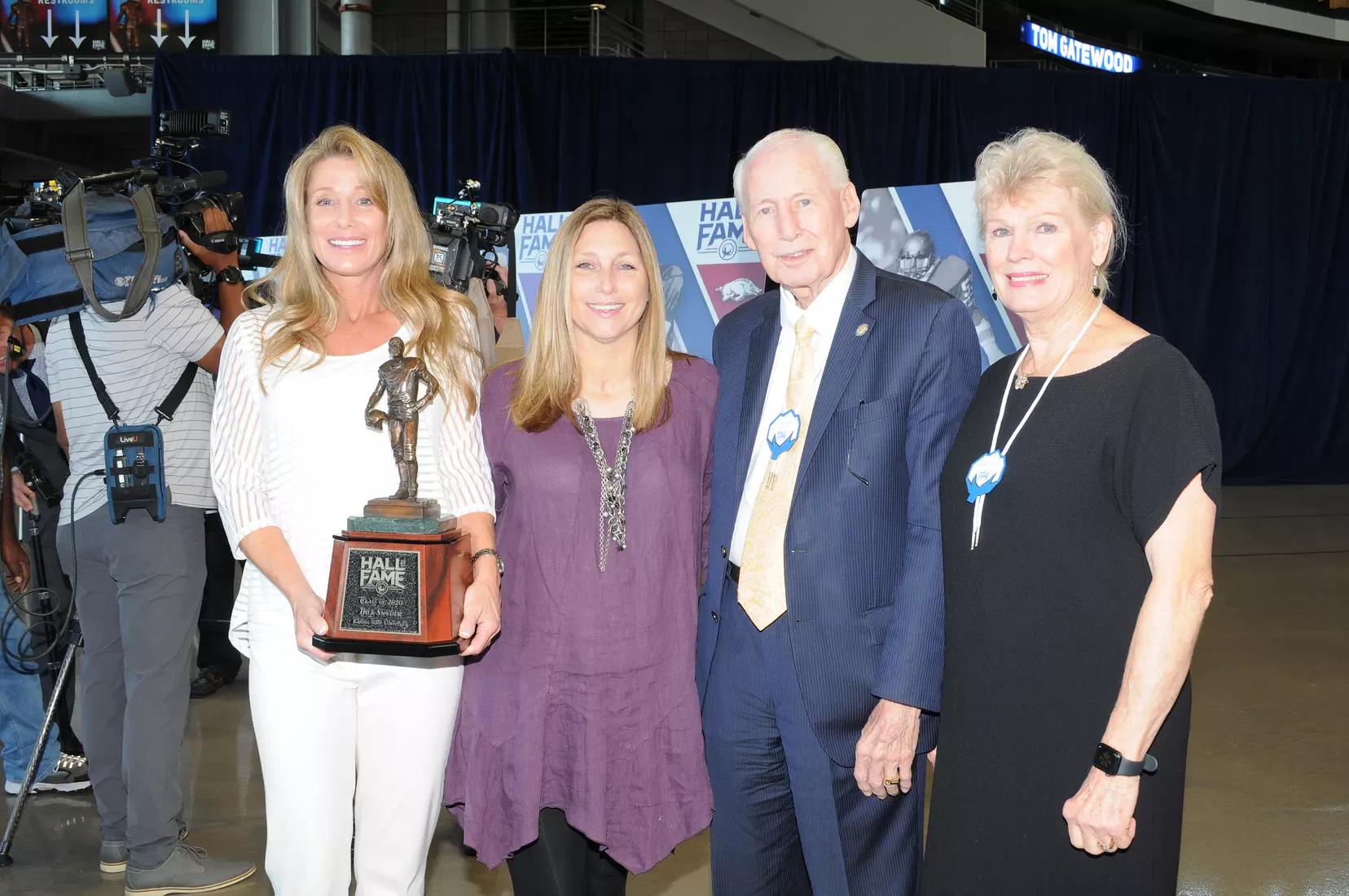 05 October 2021: Views of the 2020 Cotton Bowl Hall of Fame class at the induction ceremony at AT&T Stadium in Arlington, Texas. Photo by Brad Bradley/CBAA