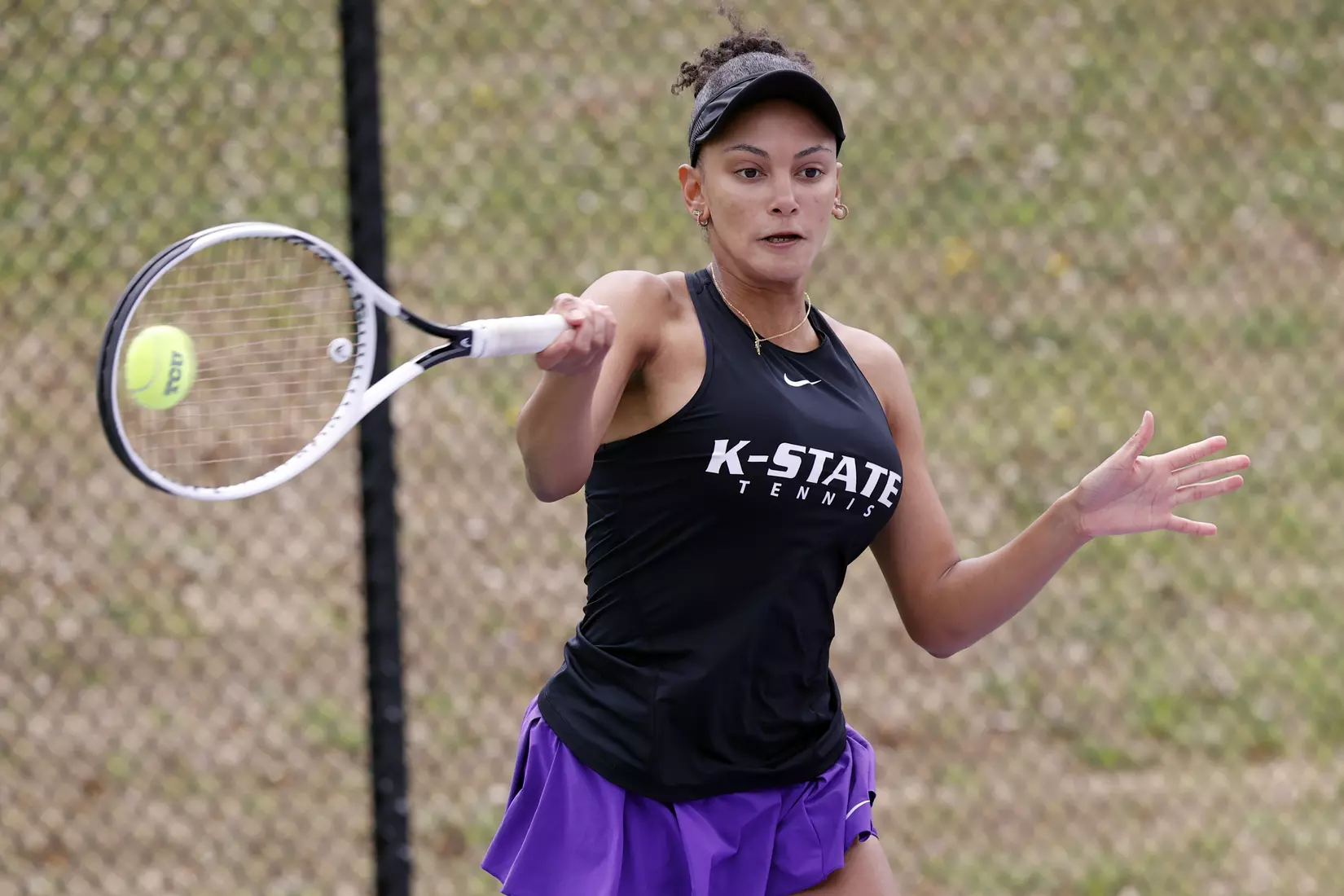 TCU vs Kansas State women’s tennis in Fort Worth, TX on March 13, 2021 Photo by Gregg Ellman