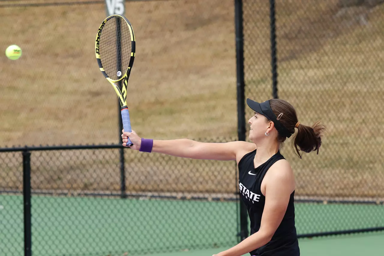 TCU vs Kansas State women’s tennis in Fort Worth, TX on March 13, 2021 Photo by Gregg Ellman