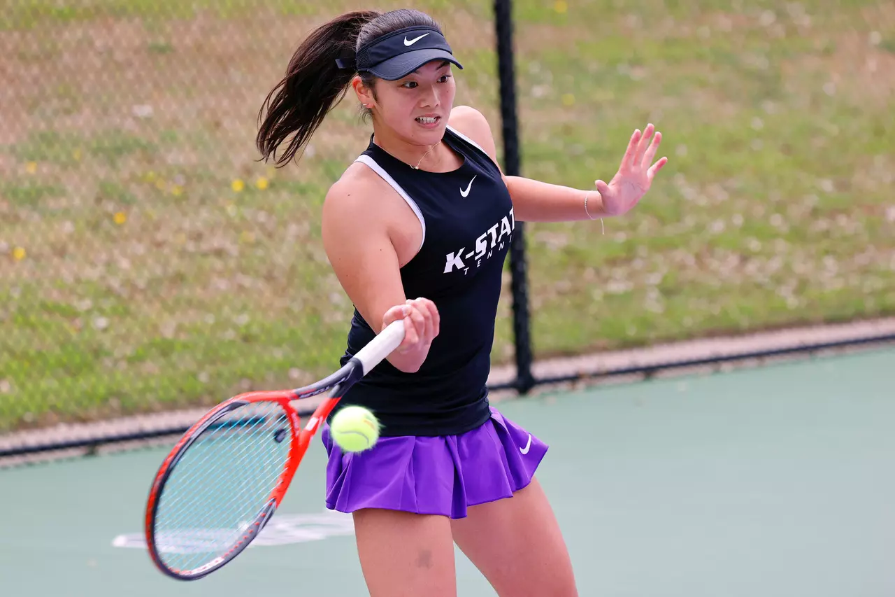 TCU vs Kansas State women’s tennis in Fort Worth, TX on March 13, 2021 Photo by Gregg Ellman