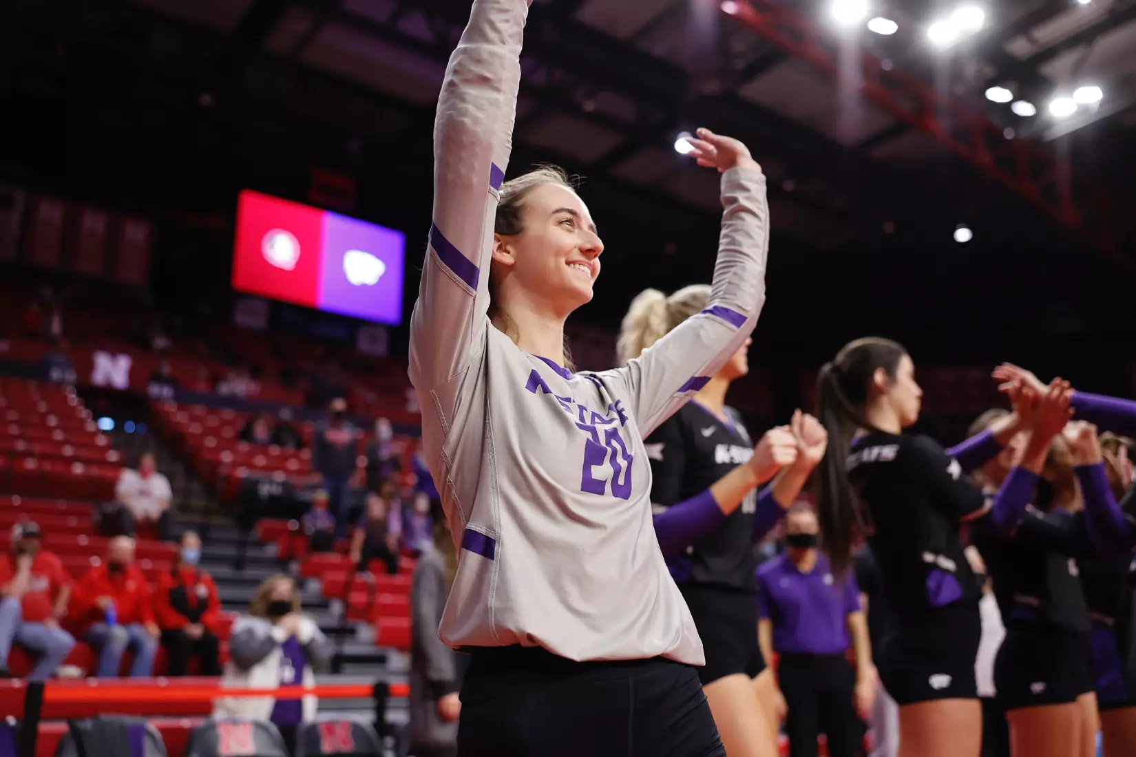 Mackenzie Morris is introduced prior to the match against Florida State