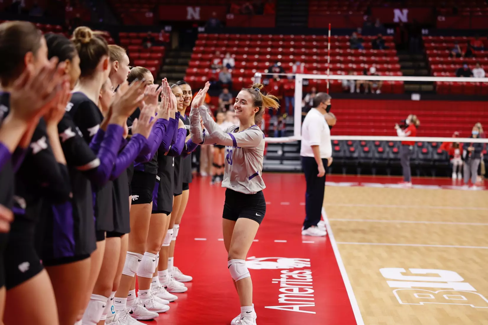 Mackenzie Morris is introduced prior to the match against Florida State