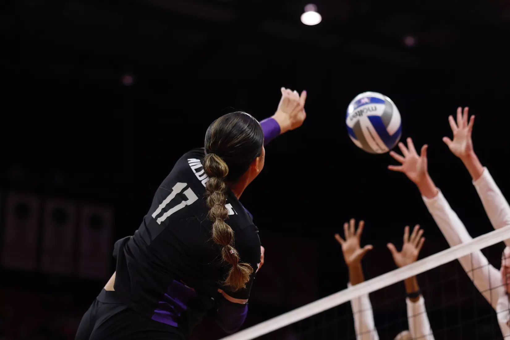 Haley Warner competes against Florida State