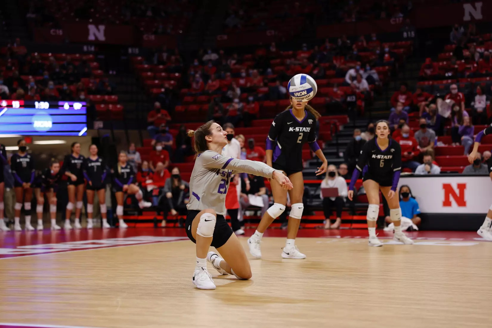 Mackenzie Morris competes against Florida State