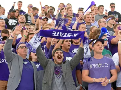 K-State Soccer Student Section Scarf Holder