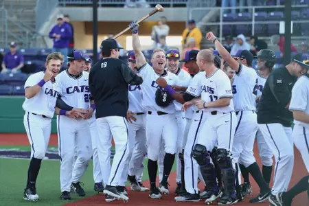 Drew Mount after a grand slam vs. Mercer