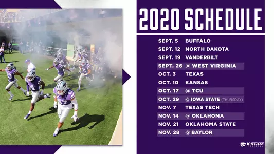 2020 Football Schedule Graphic