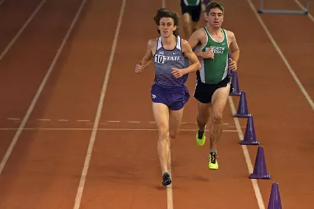 K-State's Charlie Parrish competes during the Wildcat Invitational at Ahearn Field House in Manhattan, Kansas on January 12, 2019.