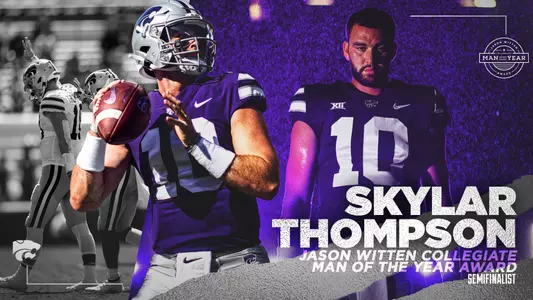 Graphic announcing Skylar Thompson as Witten Award semifinalist