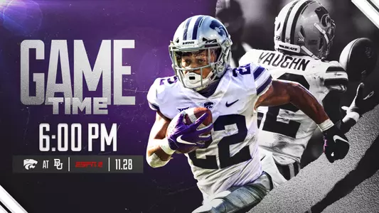 Graphic announcing 2020 Baylor game time