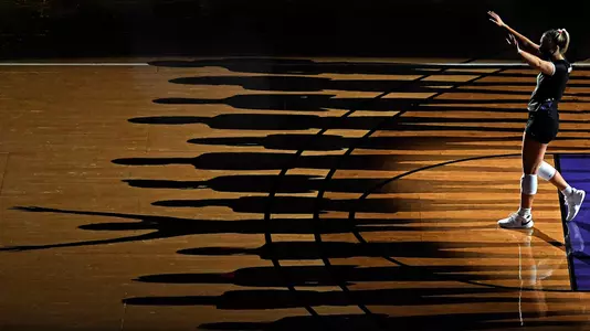 Shelby Martin is introduced before a match against Oklahoma