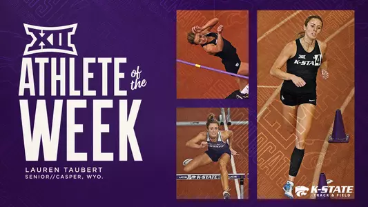 Taubert Big 12 Athlete of the Week Graphic
