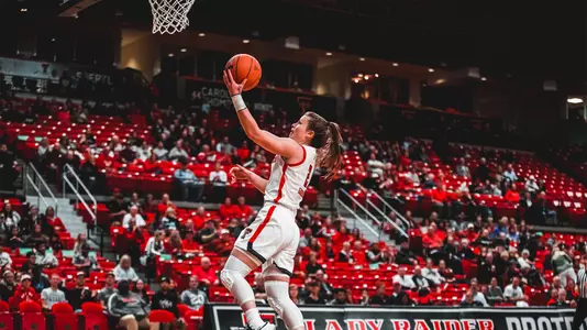 Sydney Goodson goes up for a layup with Texas Tech
