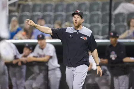 Jared Goedert Argues a Call