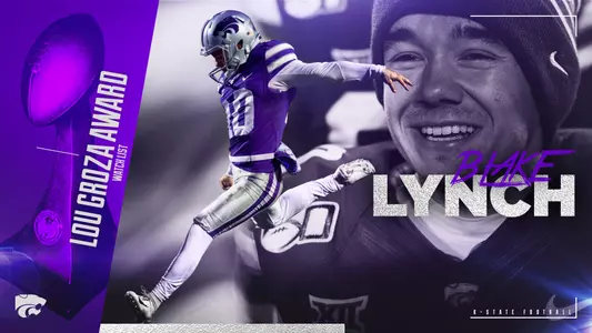 Graphic announcing Blake Lynch on Groza Award watch list