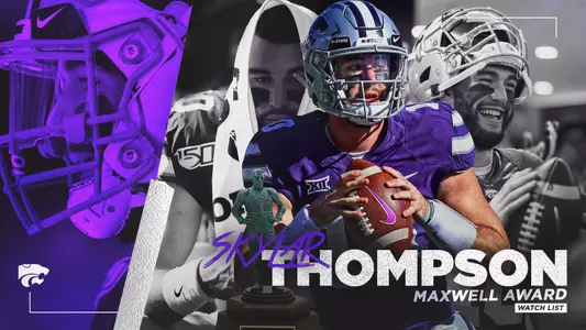 Graphic announcing Skylar Thompson on Maxwell Award watch list