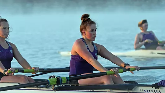 Natasha Johnson takes part in K-State rowing practice