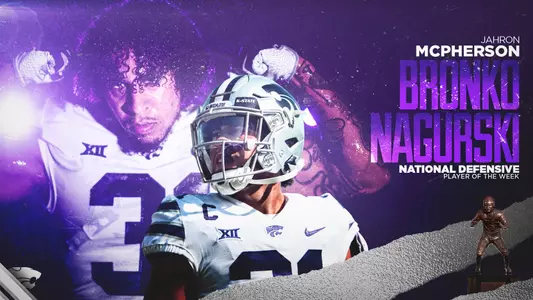 Graphic announcing McPherson as Nagurski Player of the WEek