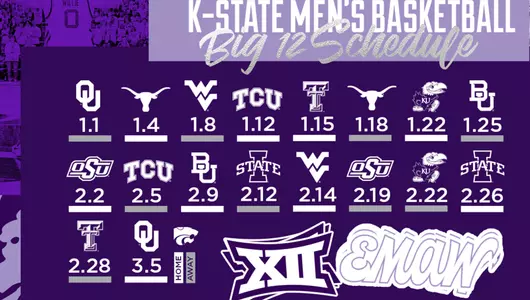 BIg 12 MBB Schedule Graphic