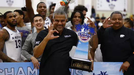 Kansas State Menâ??s Basketball vs. LSU, November 23, 2022. Final score: Kansas State 61, LSU 59.(Photo: Lathe Cobb/K-State Sports)