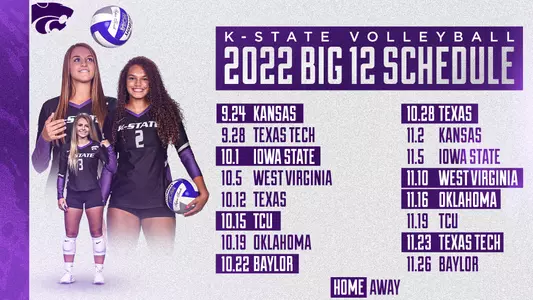 Big 12 VB Schedule