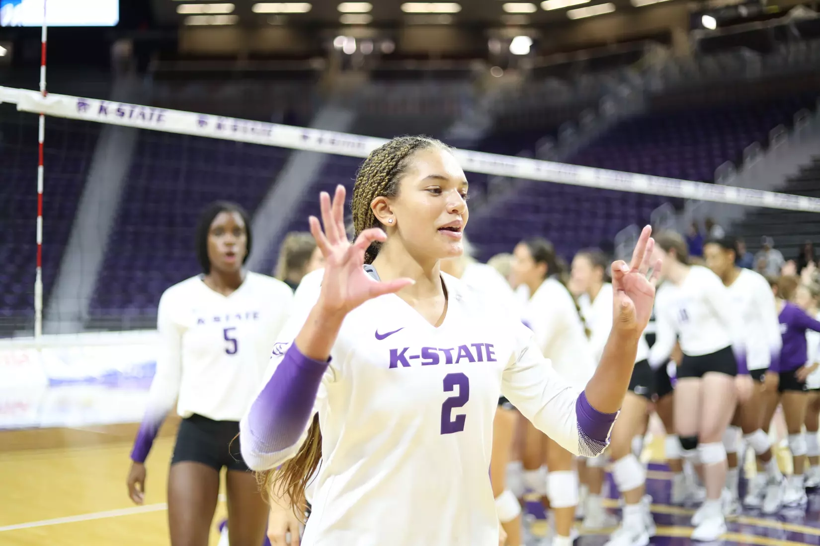 K-State volleyball vs Wayne State